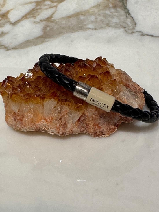 Invicta Other - Invicta Black Leather Braided Bracelet